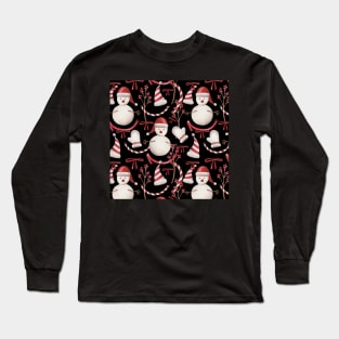 Winter Christmas Pattern Long Sleeve T-Shirt